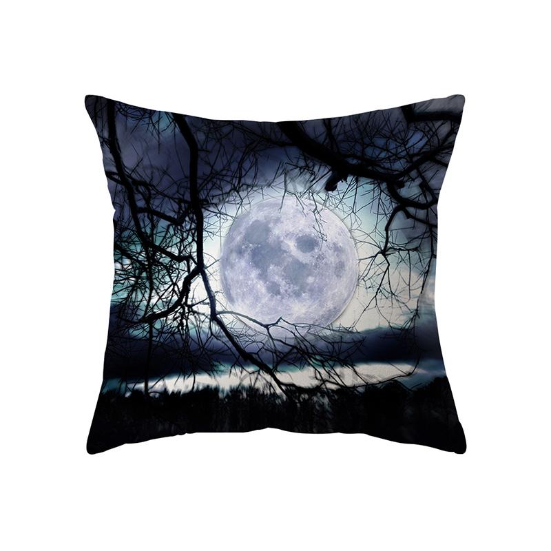 Ужас Хэллоуин летучая мышь тыква с принтом наволочка для дома, гостиной, украшения дивана, полиэстеровая подушка, наволочка