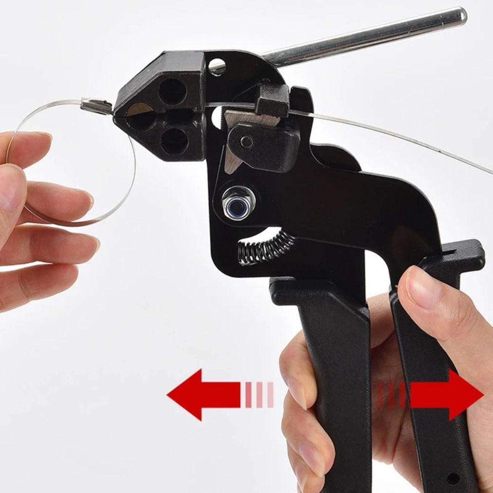 Регулируемые клещи для обжима кабельных стяжек, кусачки для крепления ремней, натяжитель, крепежный инструмент