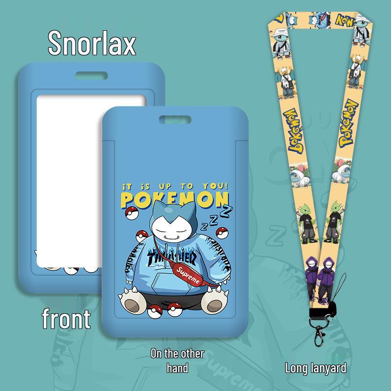 Cartoon Lanyard ID Holder for Students: School, Bus, Meal, or Work Badge