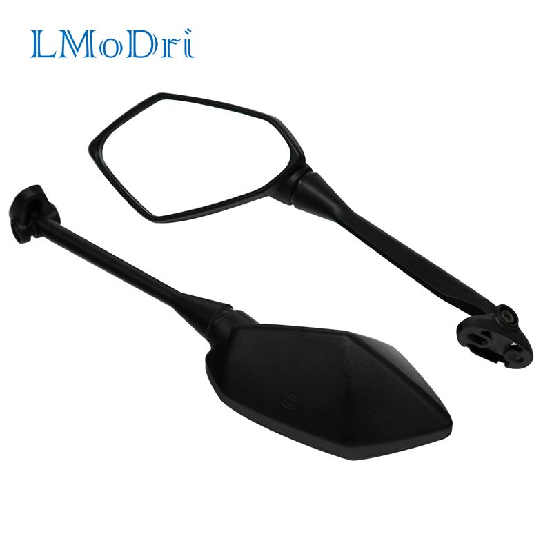 LMoDri Racing Motorcycle Mirrors Sport Bike Scooter Rear View Mirror For Honda CBR F4 HYOSUNG GT Kawasaki Ninja Long Rod
