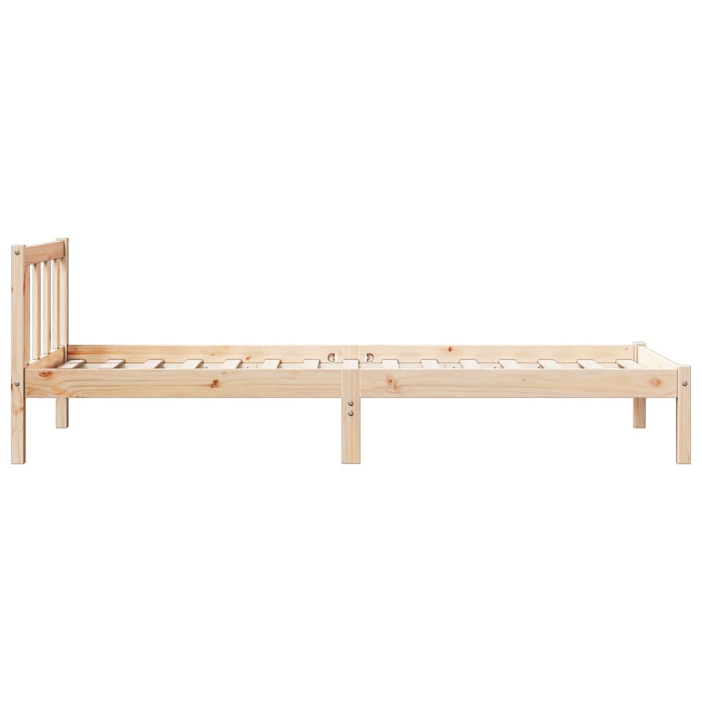 Vidaxl Dłuższe Łóżko Bez Materaca, 90X210 Cm, Lite Drewno Sosnowe