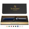 Scriveiner Rollerball Pen Finest Chrome Finish Schmidt Ink with Refill Wonderful Gift Set Perfect for Men Women Professional Executive Office Stunning