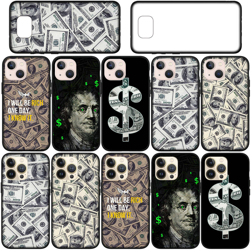 for Motorola Moto Edge 70 60 50 G54 G86 Samsung Galaxy S25 iPhone 17 16 15 Xiaomi Redmi Note 14 Pro Max Phone Case One Hundred Money Dollars 100 Cover