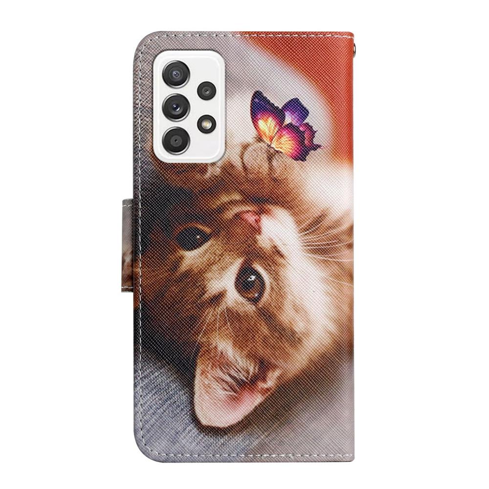 Wallet Phone Book Case For Funda Samsung Galaxy A34 A54 A04 A04 M40s Cases 3d Cat Butterfly Leather Flip Back Cover Card Holder