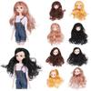 Игрушки Многоцветные прически Голова куклы 30 кукол Шарнир Древние аксессуары для кукол DIY Головной убор