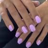 Solid Color Short Wearable Removable Nail Tips - Fake Finished Nails