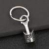 Car Accessories Piston Model Keyring Zinc Zinc Alloy Car Engine Piston Keychain Personality   Key Buckle