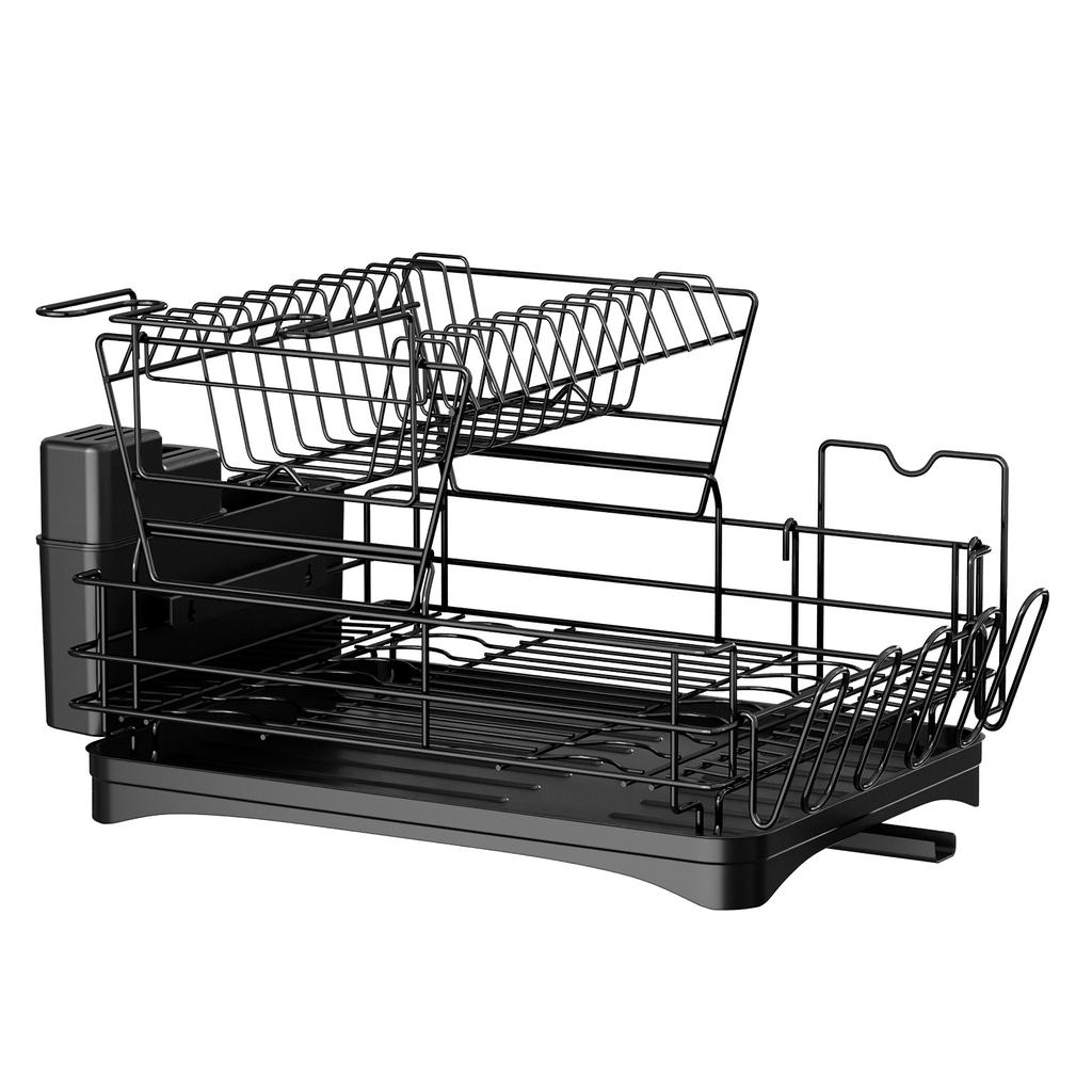 Compact Dish Rack Multifunctional Dish Drying Rack Rustproof Kitchen Dish Drying Rack