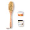 Massage Brush + Anti-cellulite Care Set with Warming Effect
