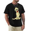 Cute Dog Cartoon Gold Dog T Shirt Harajuku Short Sleeve T-shirt 100% Cotton Graphics Tshirt Tops
