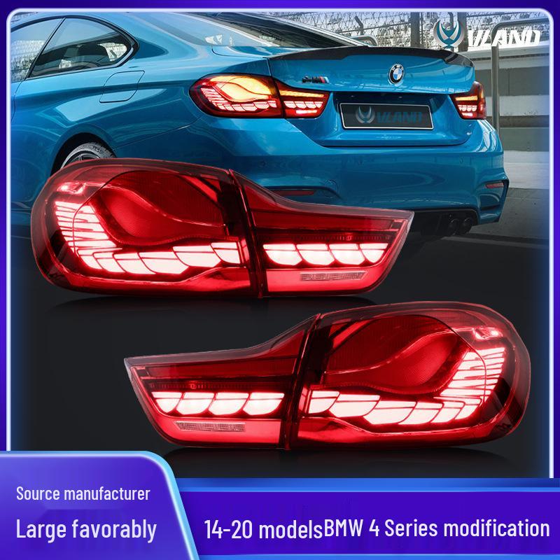 Светодиодные задние фонари BMW 4 серии M4 «Драконья чешуя» с динамичными указателями поворота (2014-2020 гг.)