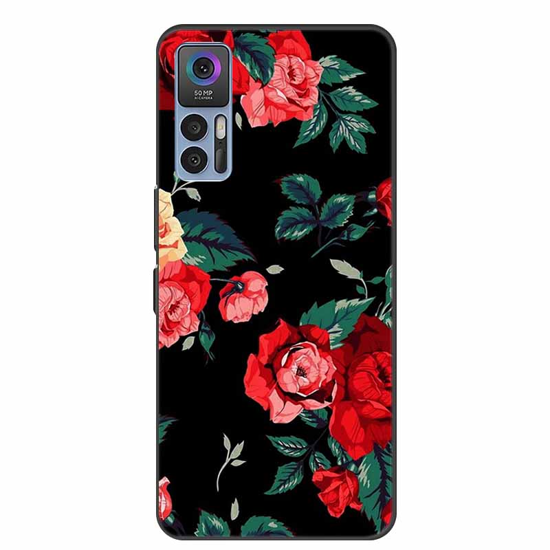 Для TCL 30 Plus Чехол Роскошный Мягкий Силиконовый Задний Чехол Чехол для Телефона для TCL 30 SE Чехол TCL 30 5G для TCL 30+ Защитный Чехол T676J Fundas