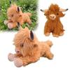Highland Cow Plush Doll Soft Stuffed Animal Adorable Cattle Plush Toy for Kids Adults