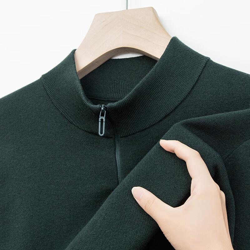 Мужской пуловер с воротником-стойкой на молнии YTMTST6761