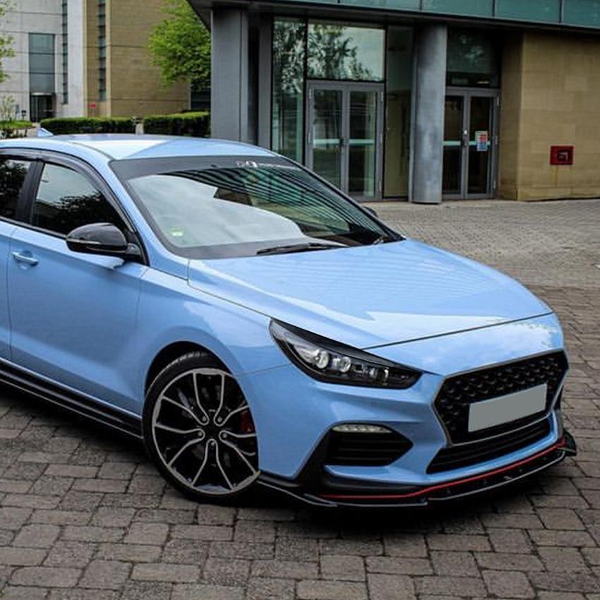 Для Hyundai I30 I30N MK3 2017 2018 2019 Накладка на фару Бровь Веко Накладка на фару Наклейка Автоаксессуары