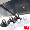 10Pcs PVC Suction Cup Hook Automotive Visor Fixed Suction Cup Car Sunshade Suction Cup Glass Windshield Sunshade Auto Fastener