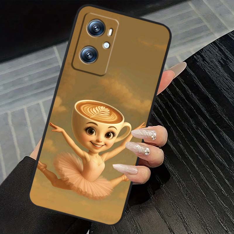 Tung Tung Tung Шаблон Сахур Для OPPO Reno 5 6 7 A96 A40 A58 Realme GT A74 A78 Neo2 A74 A78 Find X5 X3 X7 X8 Черный Чехол для Телефона