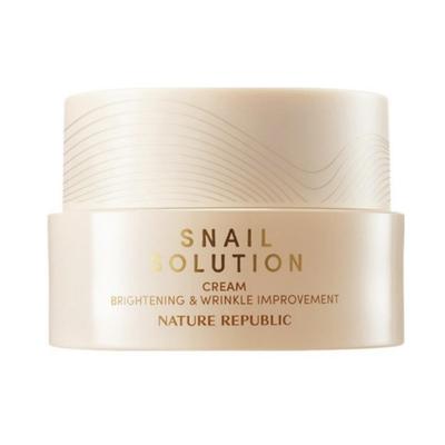 Крем Snail Solution 52 мл Увлажняющий крем с муцином улитки K-Beauty