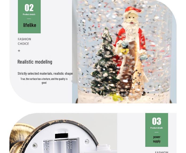 Музыкальная Рождественская Хрустальная Свеча Декорация для Детского Дня Рождения и Праздничных Подарков