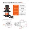 23A RV Mini Diaphragm Pump DC 12V 24V Self Priming Water Pump RV Fresh Water Pressure Pump On Demand