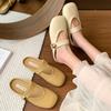 Outer Wear 2025 Spring and Summer New Soft-soled Cool Slippers Versatile Flat-bottomed One-pedal Lazy Shoes Bag Head Half Slippers Women