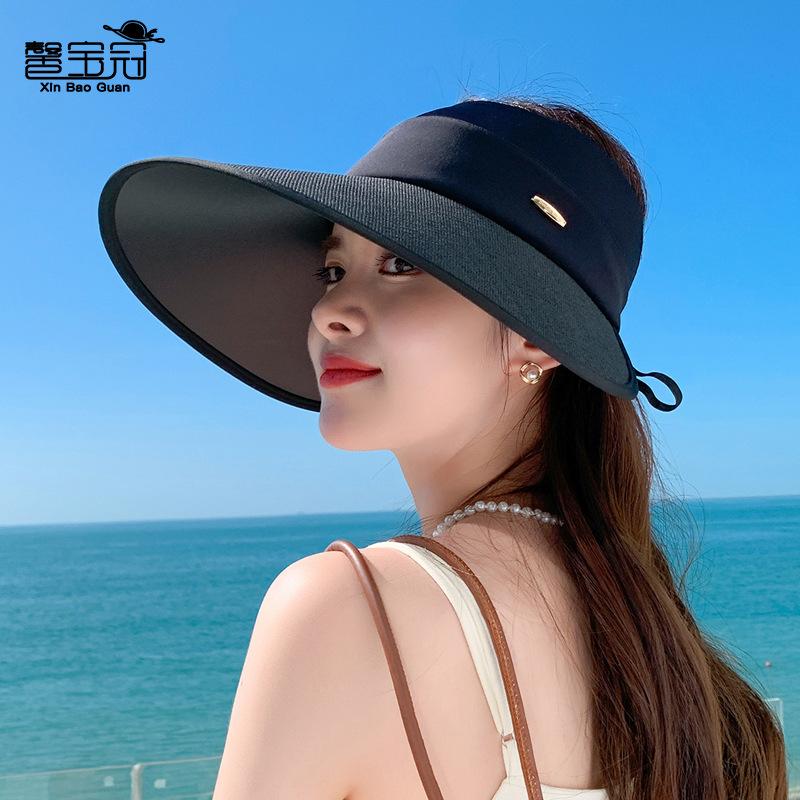 8435 Летняя уличная шляпа от солнца, солнцезащитная шляпа, универсальная маска для лица, шляпа от солнца, виниловая шляпа с широкими полями и открытым верхом, детская