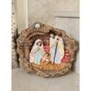 Latest Resin Decor Showpiece for Table Small Size Xmas Present To Friend Christmas Gifts Single Piece Holy Family Crib Figurines