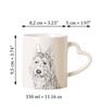 Picardy Sheepdog, Berger Picard, Picardy Shepherd - cup with a dog, adorable cup with a heart-shaped handle, universal gift from the Art-Dog brand