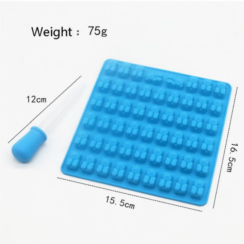 Формы для шоколада, силиконовые формы, 3D силиконовые формы для помадки, мармеладный мишка, конфетница, кухонный инструмент для декора торта, поднос для льда, формы для желе