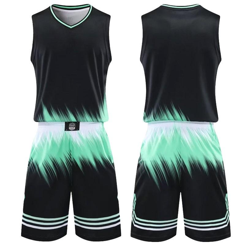 Mens Basketball Jersey Set Training Uniform Team Sport Shirt Sleeveless Vest Athletic Wear