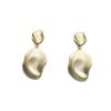 S925 Silver Needle Leaf-Shaped Earrings: Unique, Polished, Gold-Retaining Design for Women