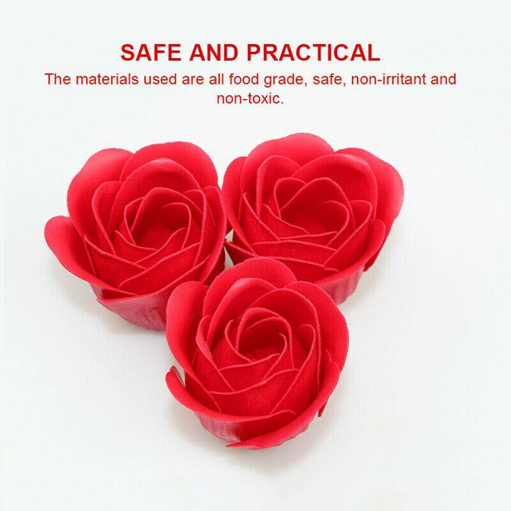 Подарки на день, вечерние украшения, роза, мыло, цветок, искусственный декор, цветок розы с медведем, мыло для ванны, лепесток