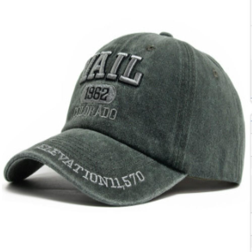 Colorado 1962 VAIL Embroidered Baseball Cap Washed Cotton Sun Hat For Man Women Unisex
