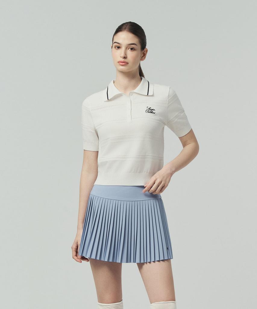 SERGIO TACCHINI W Фреска Вязаный Поло с Полосками с Коротким Рукавом