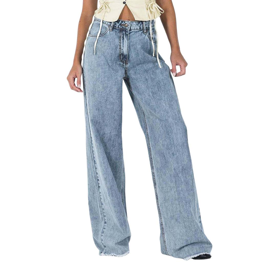 Женские мешковатые джинсы в стиле хип-хоп, широкие джинсы со средней и низкой талией, свободные джинсы-бойфренды, винтажные джинсовые брюки