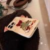 Suitable for three-dimensional bows iphone16iPhone Case17Christmas Tree Cartoon15Anti-Fall14promax Soft