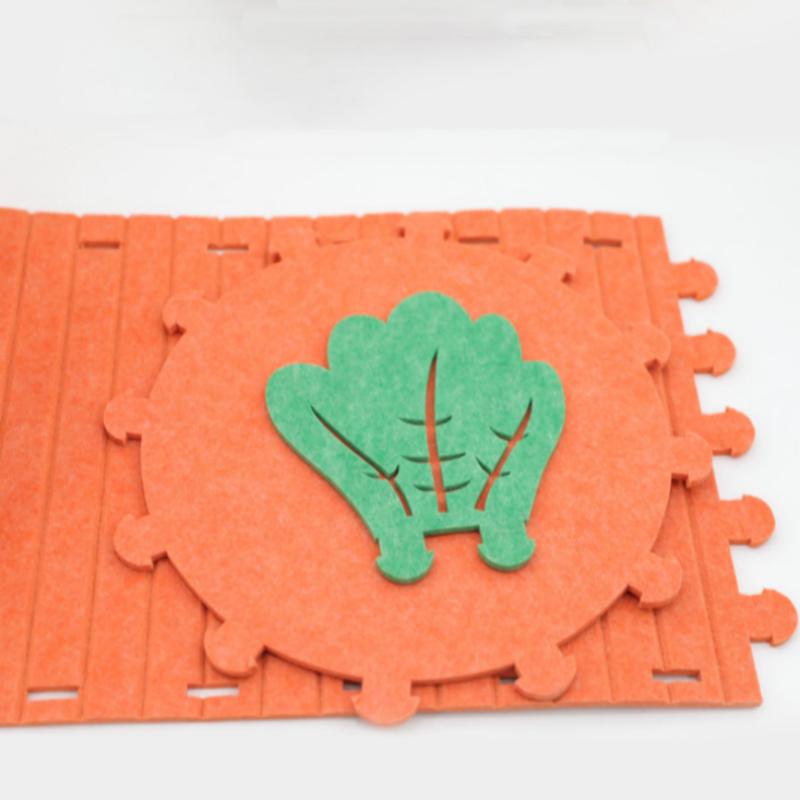 Морковное кошачье гнездо Полузакрытое Большое пространство Фетровые кровати для котят Износостойкий кошачий домик Пещера для пряток Кровать для домашней кошки