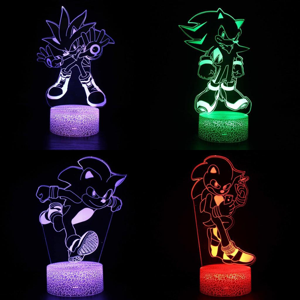 Sonic Series 3d Touch Control Colorful Night Light Ideal For Kids And Adults Gifts