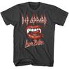 Мужская футболка Def Leppard Love Bites Губы Винтажная Музыкальная Графическая Футболка