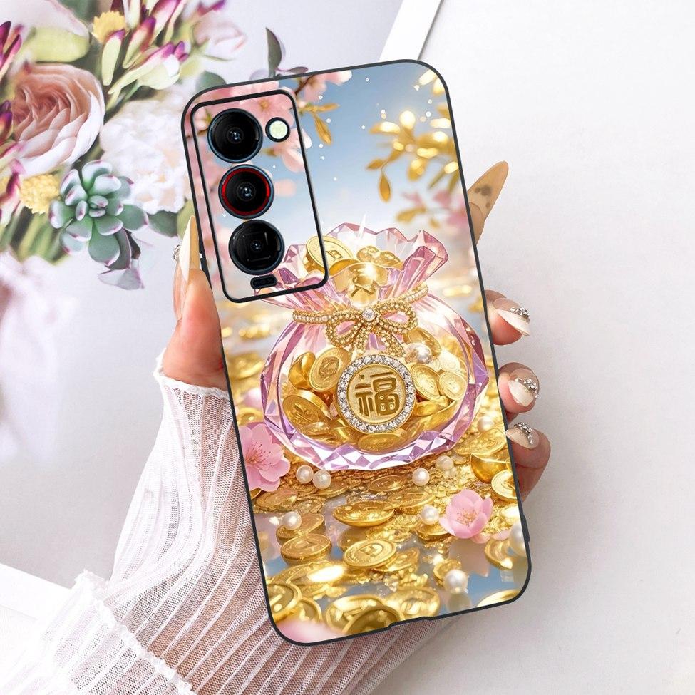 Чехол для телефона Tecno Camon 18P Чехол CH7 Милый Кот Модный Забавный Расписной Fundas Для Tecno Camon 18P Корпус
