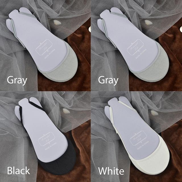 FINETOO 4 пары/компл. женские нескользящие невидимые носки, летние однотонные хлопковые носки-лодочки с низким вырезом, женские дышащие носки-тапочки