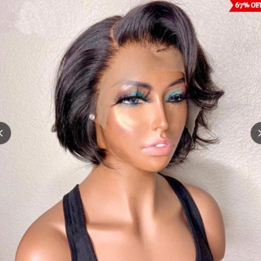 European and American fashion wig women's wig cos high temperature silk, short hair African women Bobo head wig short hair spot