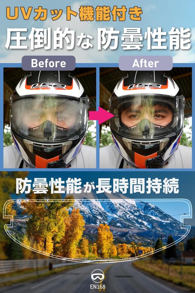 SPEEVAL Anti-Fog Seat Helmet Motorcycle Anti-Fog Film Pin Lock Sheet Full Face Jet Universal