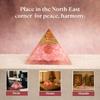 Astrotalk Love Attraction Resin Pyramid | Rose Quartz Crystal Pyramid for Relationship Harmony & SelfLove | Vastu Items