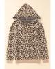Azura Exchange Леопардовый вязаный худи со шнурком