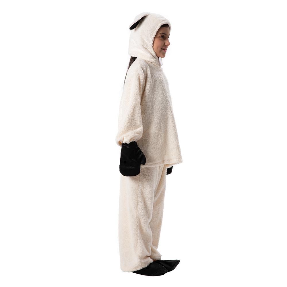 Children Kids Sheep Costume Lamb Christmas Nativity Outfit Halloween Party Cosplay Fancy Dress
