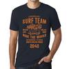 Men’s Vintage Tee Shirt Graphic T Shirt Surf Team 2040 Navy
