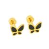 New fashion stainless steel butterfly small stud earrings simple light luxury titanium steel earrings women's stud earrings direct sales