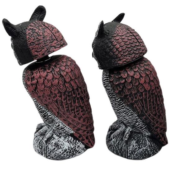 Садовая сова, отпугивающая птиц, статуэтка совы, отпугивающая птиц, пугало для белок с вращающейся на 360 градусов головой для крыльца патио