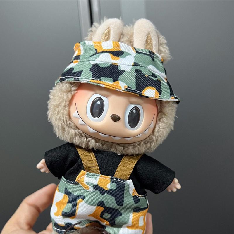 Одежда для мини-кукол, аксессуары для плюшевой виниловой куклы Лабубу, костюм для отдыха, юбка, плюшевая игрушка, одежда, только одежда, детский подарок